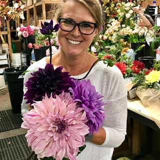 Smiling Wisteria Flowers and Gifts owner Jennifer Ralph